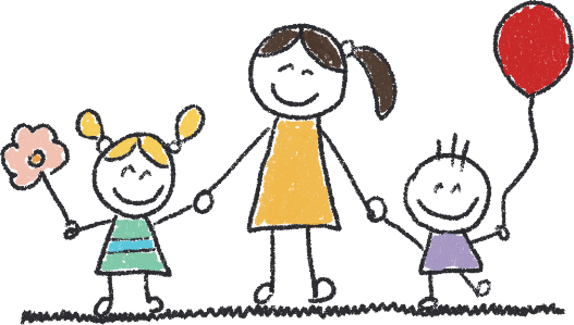 maestra y niños juntos